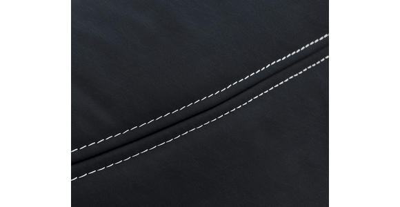 POLSTERBETT Matratze, Lattenrost, Topper Schwarz 180/200 cm - Schwarz, KONVENTIONELL, Leder/Holz (180/200cm) - Novel