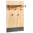 GARDEROBENPANEEL  in 75/128,4/30 cm  - Anthrazit/Eiche Artisan, KONVENTIONELL, Holzwerkstoff (75/128,4/30cm) - Carryhome