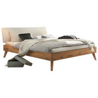 BETT 140/200 cm  in Wildeiche  - Wildeiche/Eichefarben, Design, Holz/Textil (140/200cm) - Hasena