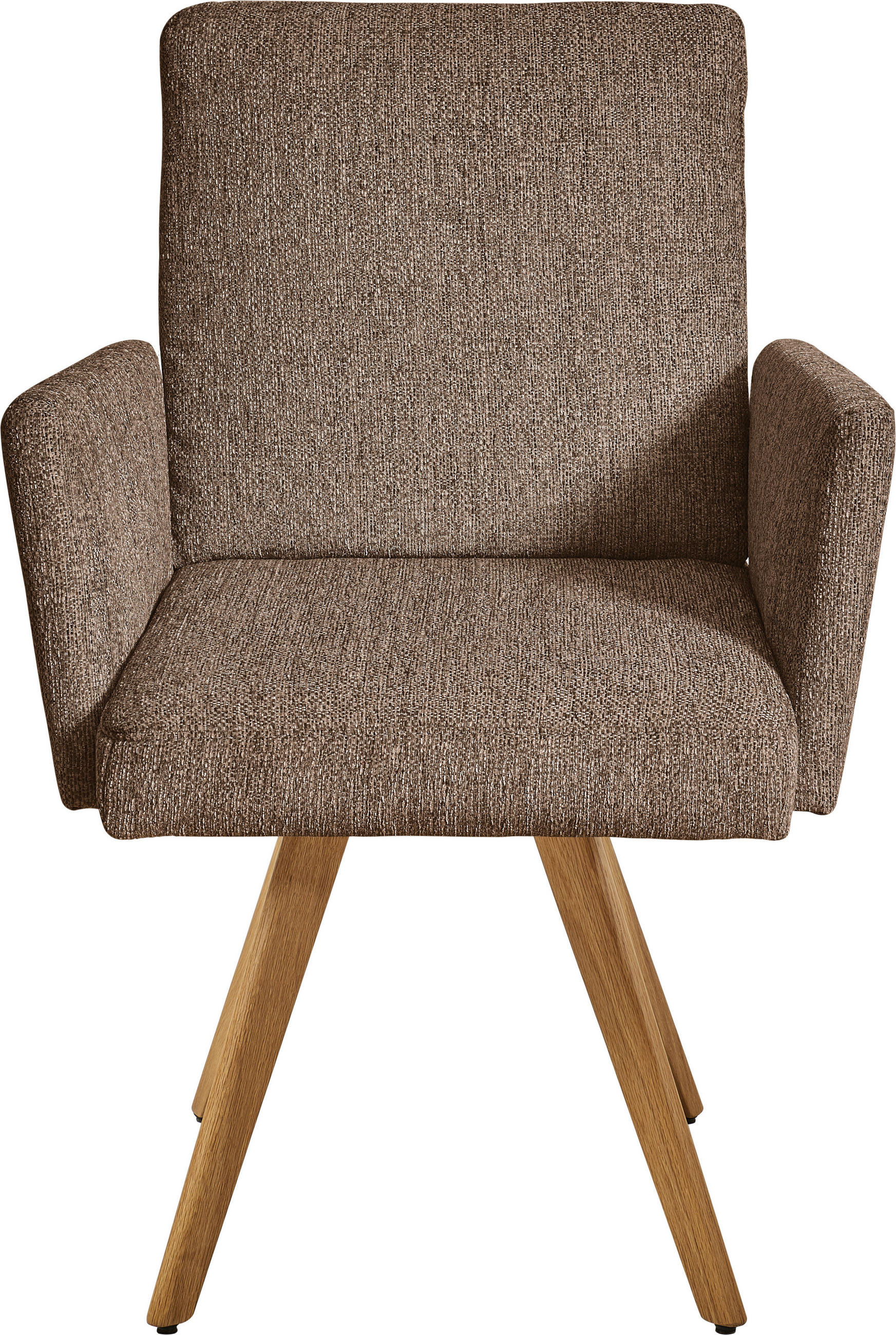 ARMLEHNSTUHL in Holz, Textil Braun - Eichefarben/Braun, Design, Holz/Textil (56/92/60cm) - Dieter Knoll