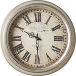 WANDUHR Silberfarben - Silberfarben, Basics, Holz/Metall (47cm) - Ambia Home