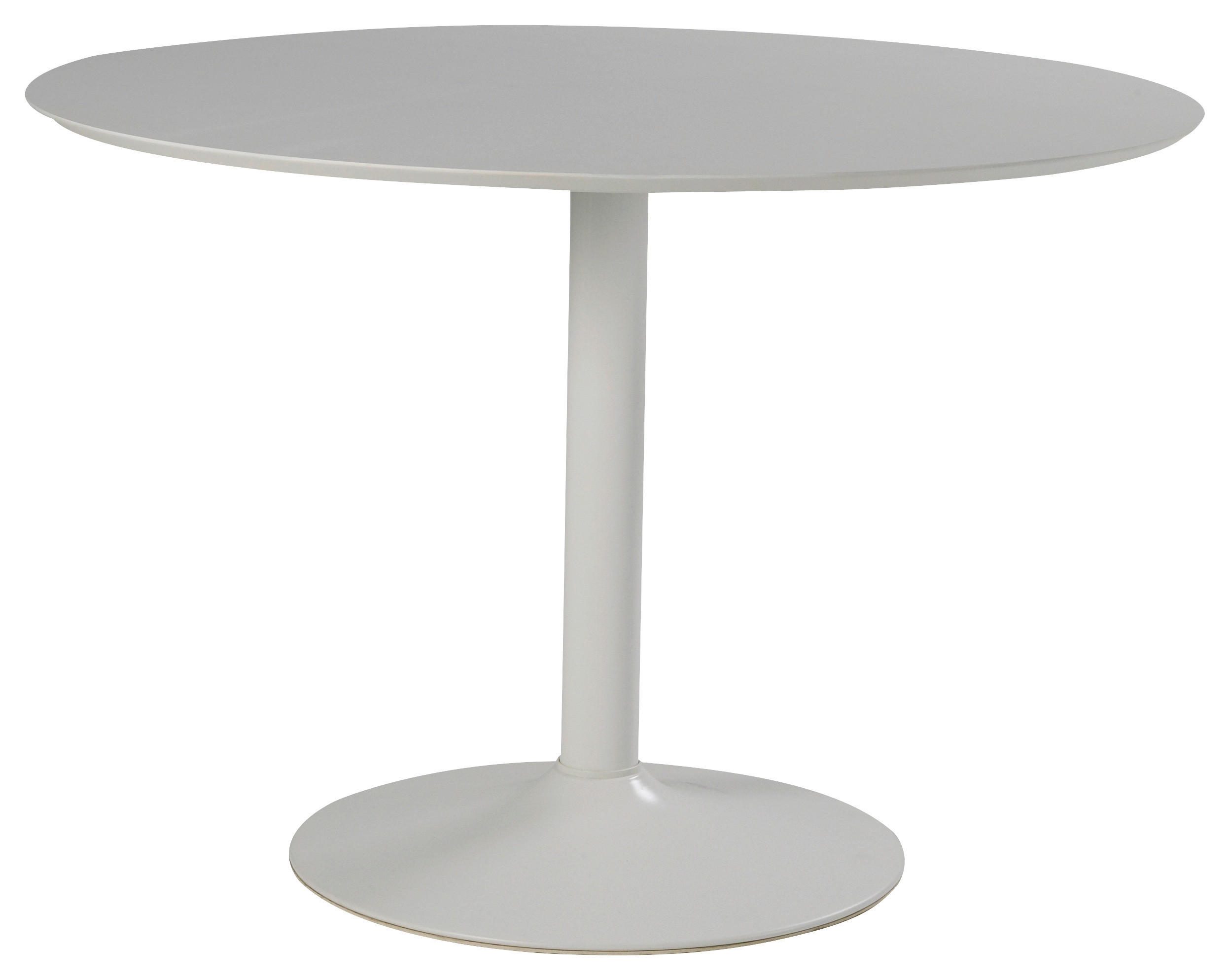 ESSTISCH in Metall, Holzwerkstoff  - Weiß, Design, Holzwerkstoff/Metall (110/110/76cm) - MID.YOU