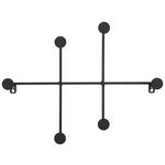 HAKENLEISTE  in Schwarz  - Schwarz, Trend, Metall (41/31/5cm) - Landscape