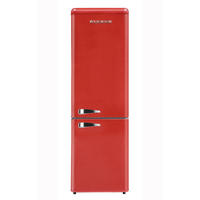 KÜHL-GEFRIER-KOMBINATION KG250.4RT  - Rot, Basics, Kunststoff/Metall (54,60/177,50/62,60cm) - Wolkenstein