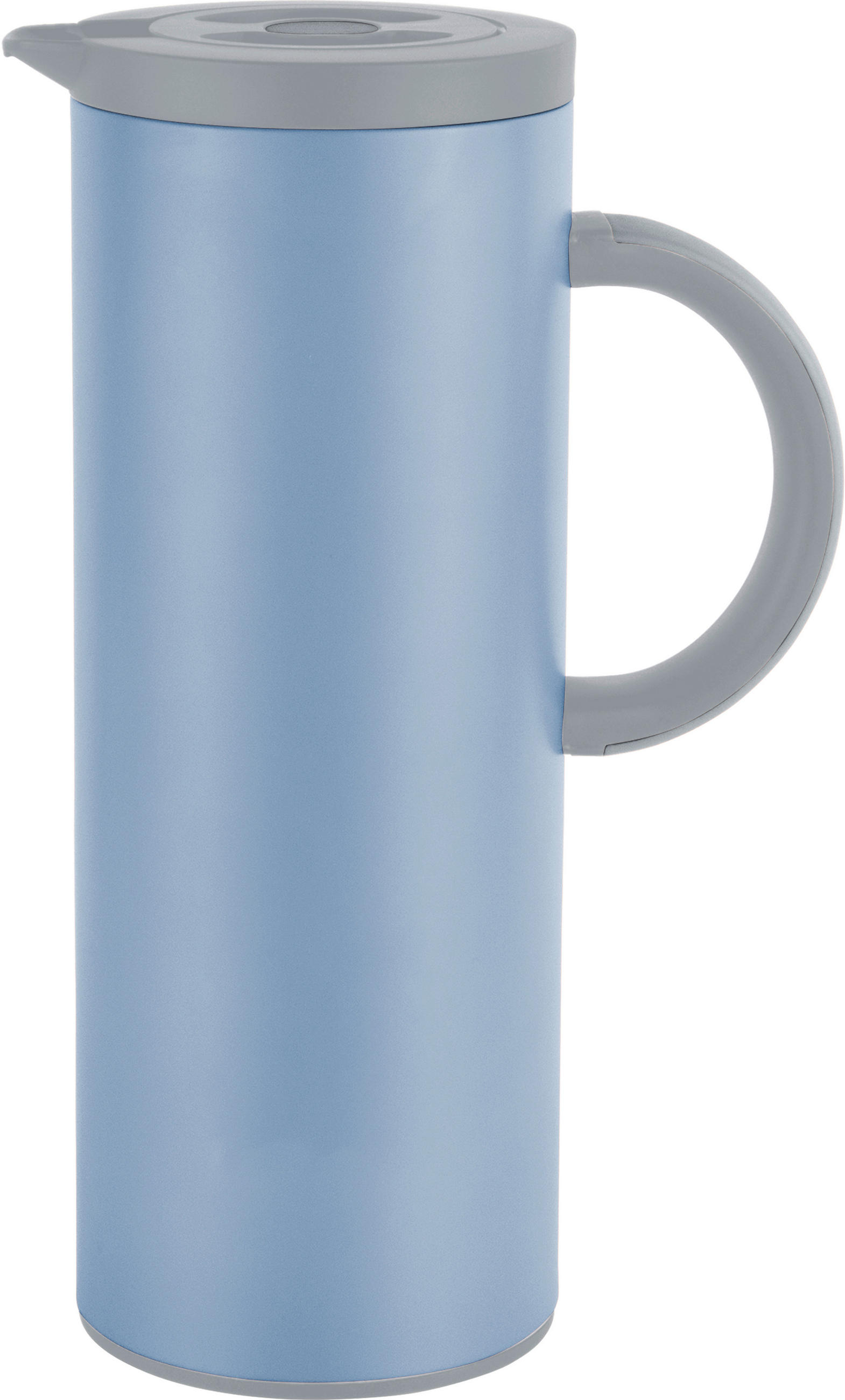 TERMOSKANNA   1 l  - ljusgrå/blå, Trend, metall/glas (1l) - Homeware Profession.