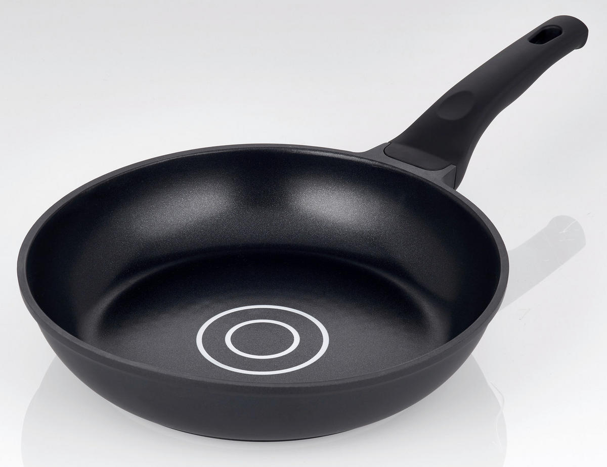 PÁNEV NA SMAŽENÍ  nepřilnavý povrch Greblon®  28 cm  - černá, Basics, kov (28cm) - Johann Lafer