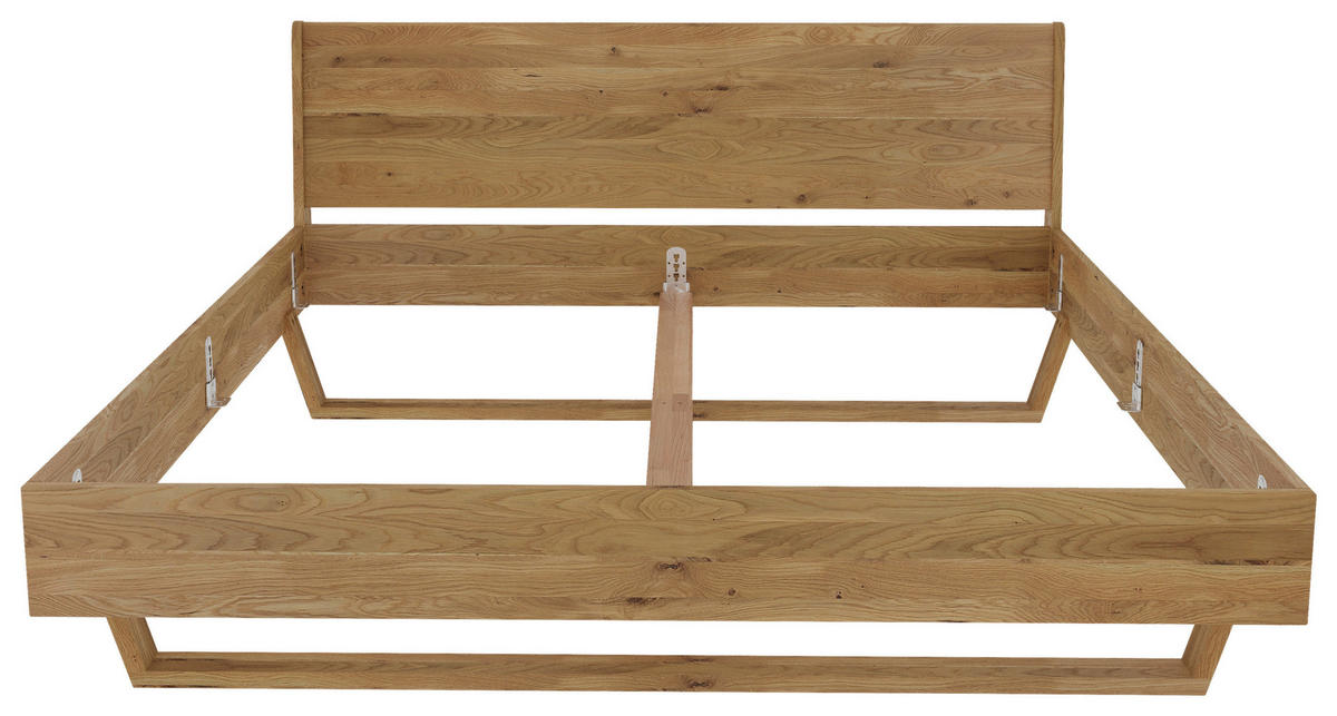 BETT 180/200 cm  Wildeiche   - Wildeiche, Modern, Holz (180/200cm) - MID.YOU