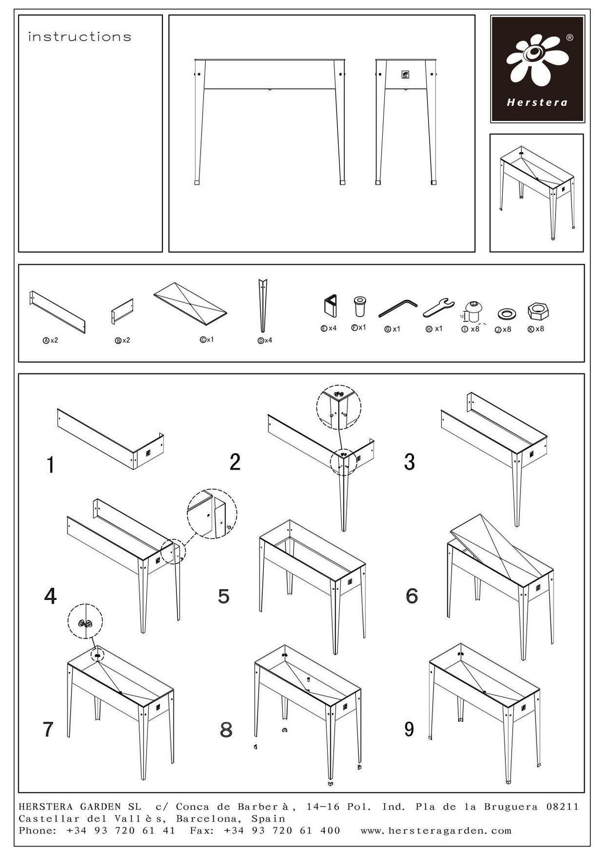 HOCHBEET  - Grün, Basics, Metall (40/84/100cm) - Ambia Garden