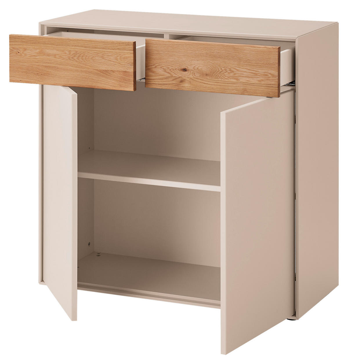 SIDEBOARD Sandfarben, Wildeiche  90/86/39 cm  - Sandfarben/Wildeiche, Design, Holz/Holzwerkstoff (90/86/39cm) - Dieter Knoll