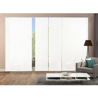 FLÄCHENVORHANG ROM, 6-TLG.  6 Stück  halbtransparent    - Weiß, MODERN, Textil (60/245cm)