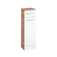ALSÓSZEKRÉNY 25/82/20 cm  - krómszínű/Artisan tölgy, Konventionell, faalapú anyag (25/82/20cm) - Xora