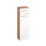UNTERSCHRANK 25/82/20 cm   - Chromfarben/Eiche Artisan, KONVENTIONELL, Holzwerkstoff (25/82/20cm) - Xora
