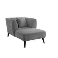 XXL-SESSEL in Bouclé Anthrazit  - Anthrazit/Schwarz, Modern, Holz/Textil (108/84/155cm) - MID.YOU