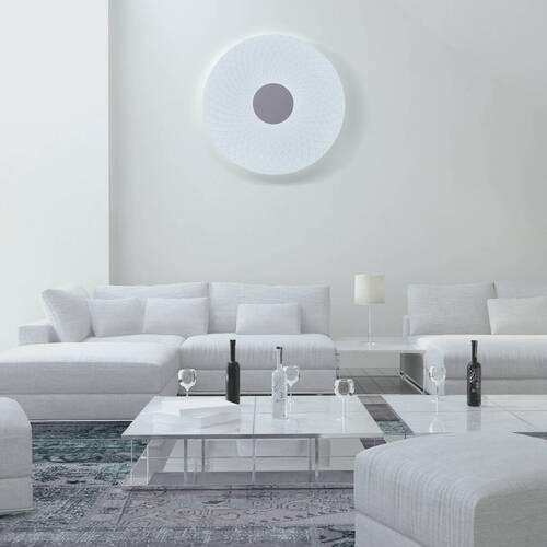 LED-DECKENLEUCHTE 48/8 cm   - Weiß, Design, Kunststoff/Metall (48/8cm) - Näve
