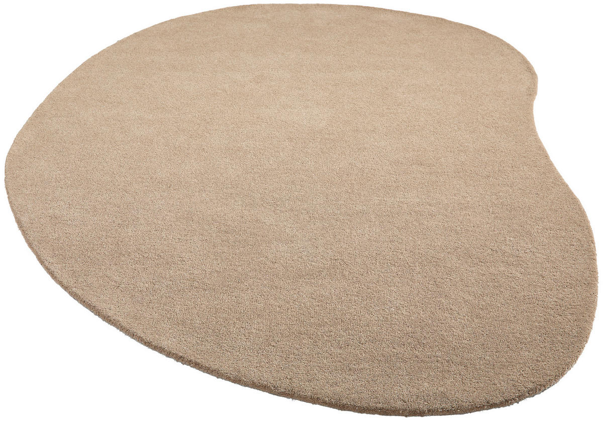 WOLLTEPPICH 130/190 cm Beigebraun organisch  - Beigebraun, Natur, Textil (130/190cm) - Linea Natura
