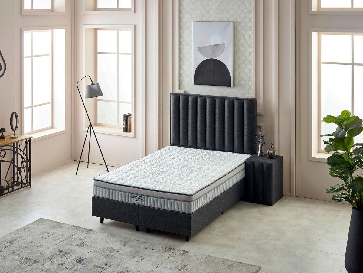 SALTEA 90/200 cm  - alb/bej, Basics, textil (90/200cm) - Sleeptex