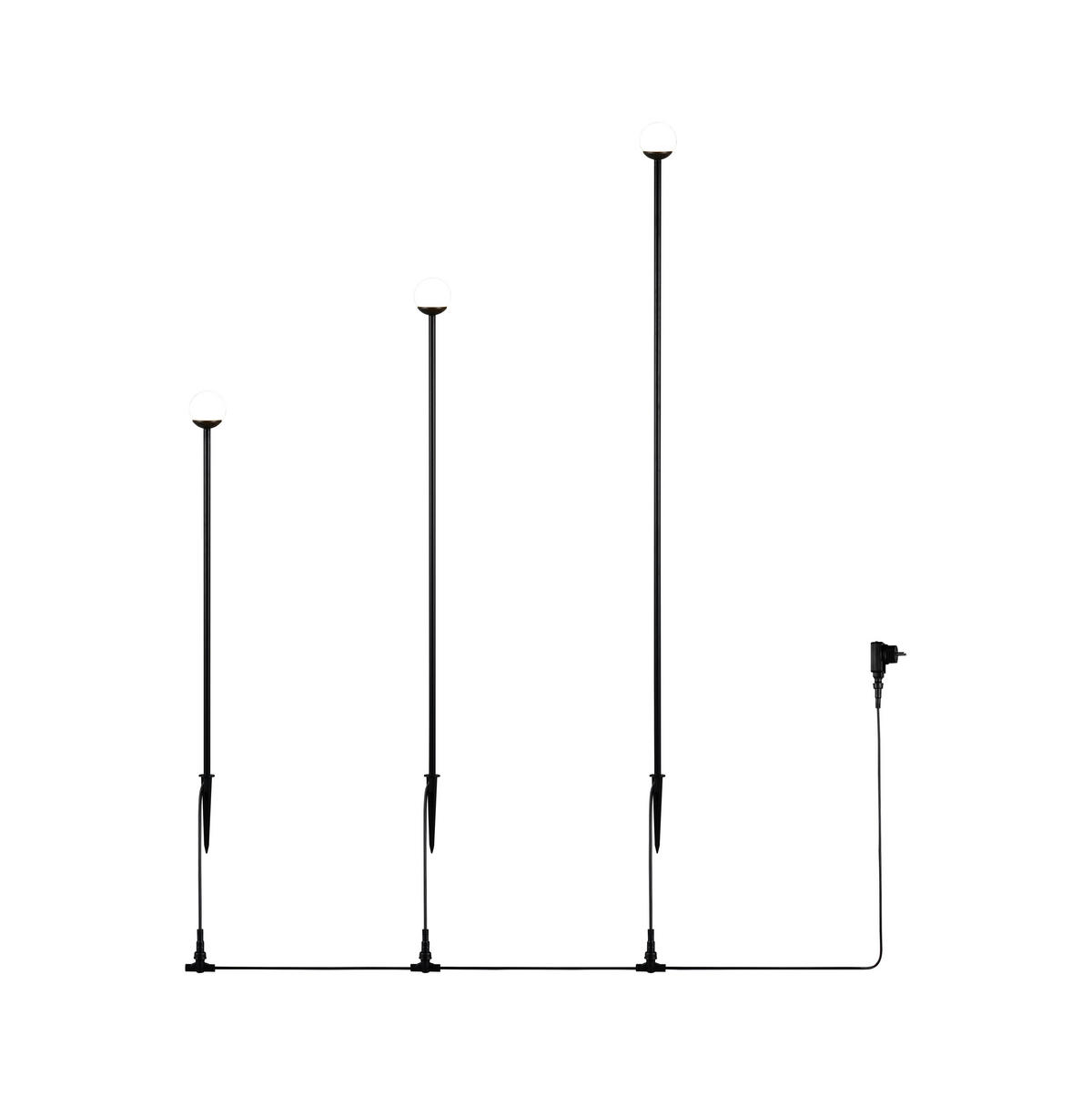STEHLEUCHTE Scoop 5/95 cm  - Schwarz, Design, Metall (5/95cm)