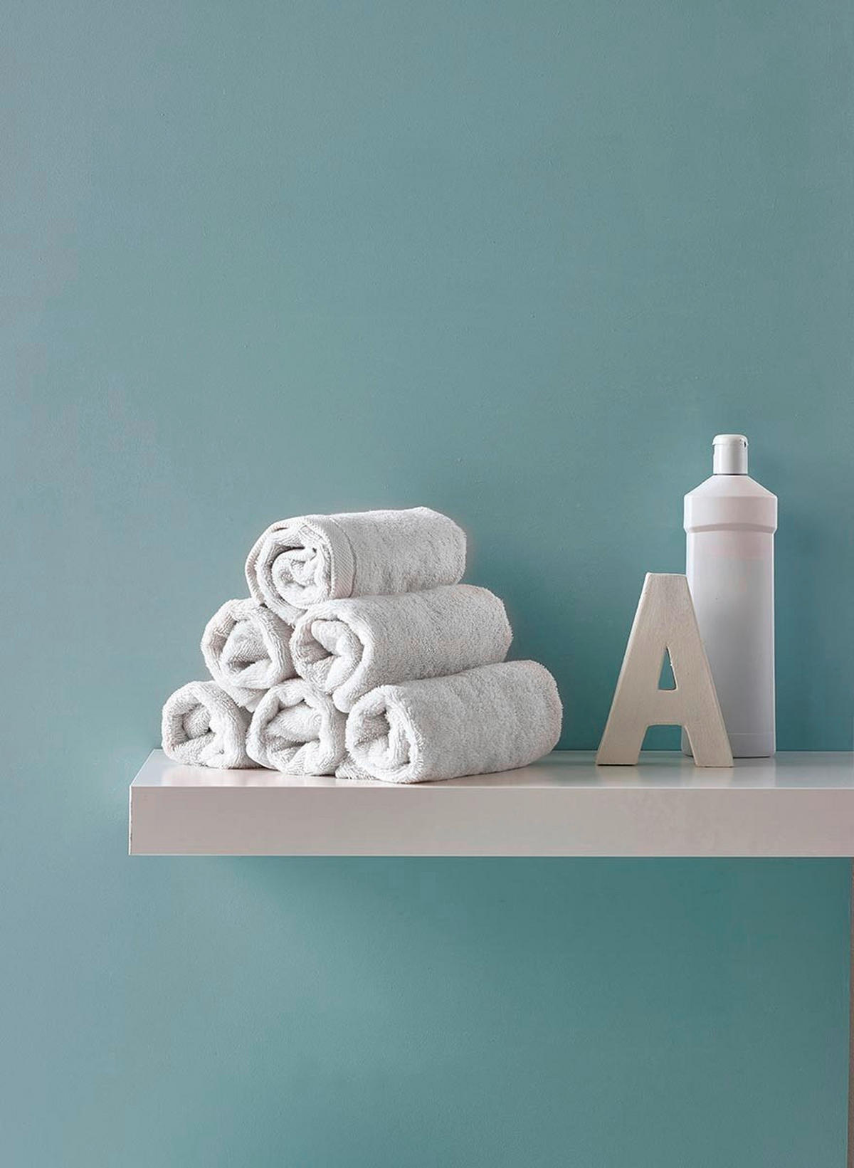GÄSTETUCH 30/50 cm LONDON Weiß  - Weiß, Basics, Textil (30/50cm) - Aquanova