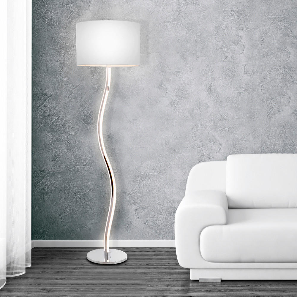 STEHLEUCHTE 40/192 cm    - Weiß, Design, Kunststoff/Metall (40/192cm) - Näve