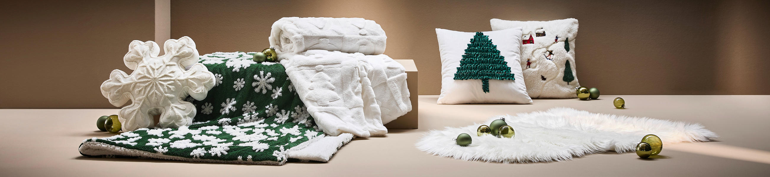 Thumbnail - X-Mas Kuscheldecke, Weiß, Textil, Weihnachten, 150x200 cm, Wohntextilien, Decken, Kuscheldecken