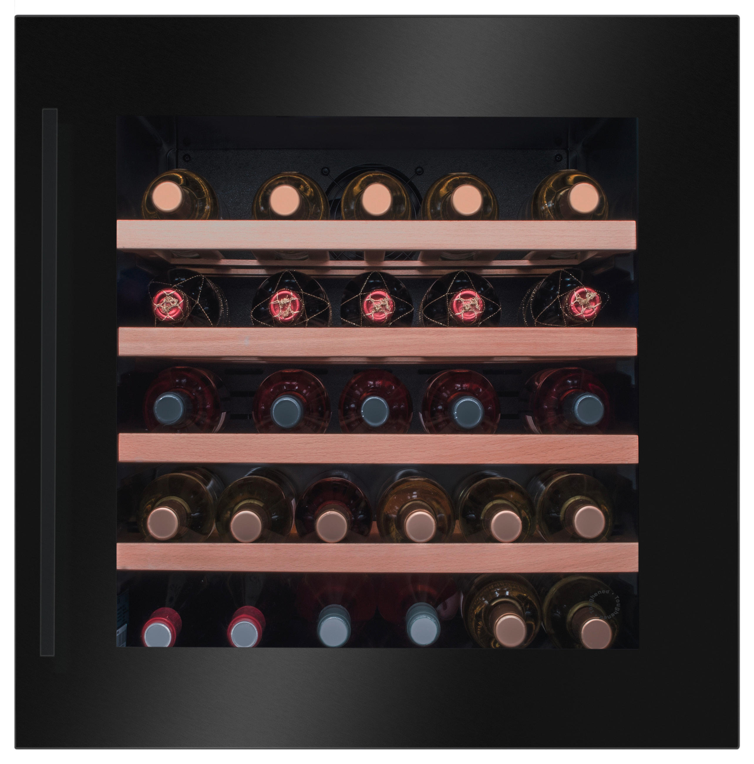 WEINKÜHLSCHRANK WK341210S  - Schwarz, Basics, Glas/Metall (59/59,5/54,5cm) - Amica