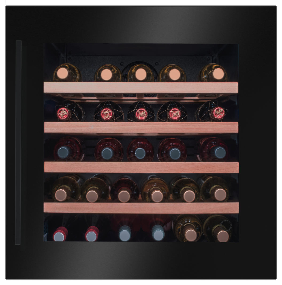 WEINKÜHLSCHRANK WK341210S  - Schwarz, Basics, Glas/Metall (59/59,5/54,5cm) - Amica