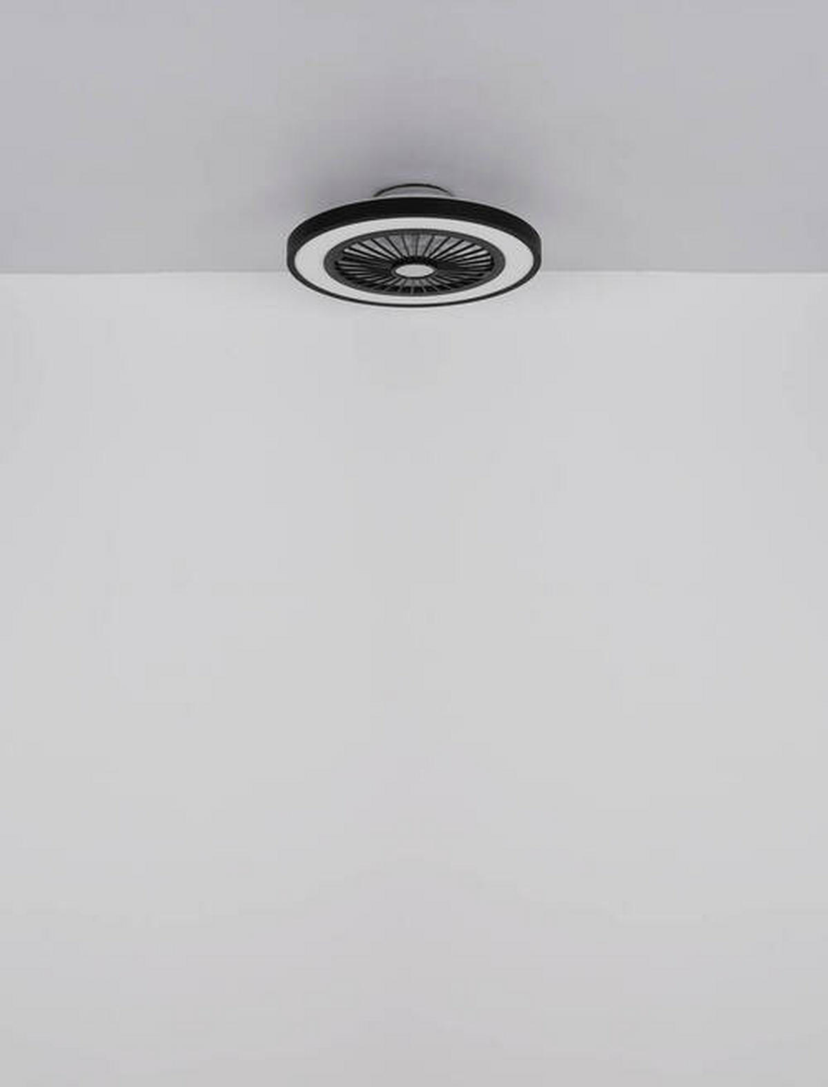 MENNYEZETI VENTILÁTOR - fekete/áttetsző, Konventionell, műanyag/fém (54/15,9cm) - Globo
