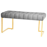 DLHÁ TABURETKA, plast, 47/48/100 cm - sivá, Design, plast (47/48/100cm)