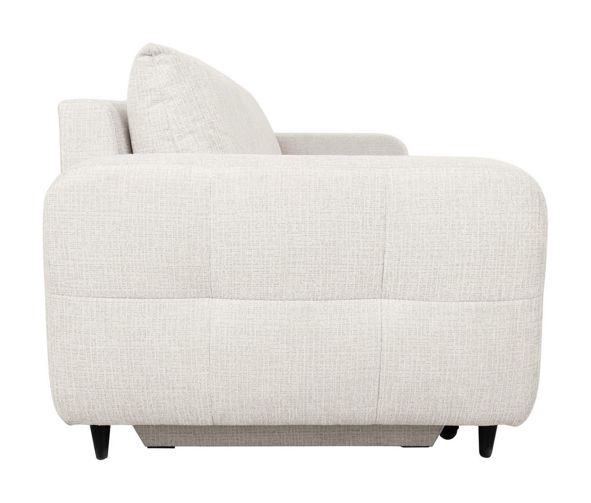 SCHLAFSOFA in Flachgewebe Perlmutt  - Perlmutt/Schwarz, MODERN, Holz/Textil (236/88/101cm) - Stylife