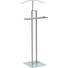 HERRENDIENER Chromfarben, Weiß - Chromfarben/Weiß, Design, Glas/Metall (46,50/119/30cm) - Xora