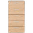 KOMMODE 50/97/40 cm - Chromfarben/Eichefarben, Design, Holz/Holzwerkstoff (50/97/40cm) - Hülsta KOMMODE 50/97/40 cm - Chromfarben/Eichefarben, Design, Holz/Holzwerkstoff (50/97/40cm) - Hülsta