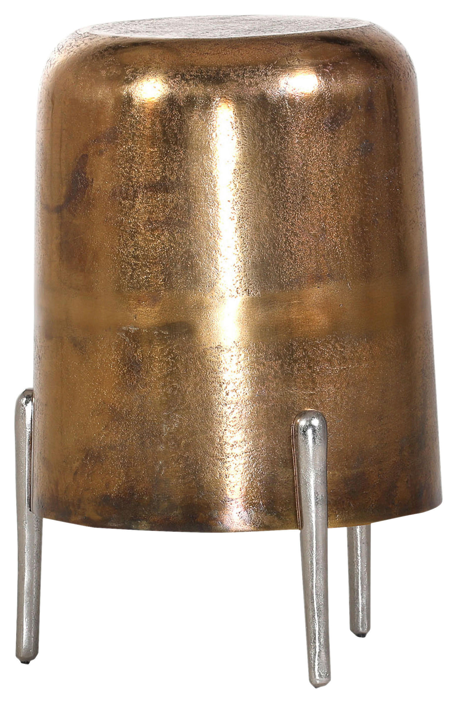 BEISTELLTISCH 34/34/54 cm Kupferfarben rund  - Kupferfarben, Design, Metall (34/34/54cm)