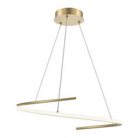 PENDELLAMPA Curve 60/325.7/60 cm  - mässingsfärgad, Design, metall (60/325.7/60cm) - MAYTONI