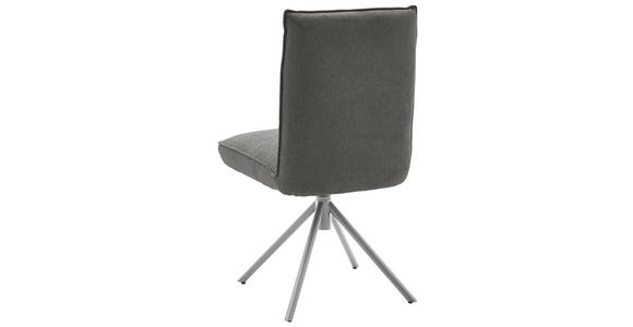 STUHL  in Flachgewebe  - Edelstahlfarben/Grau, Design, Textil/Metall (49/93/59cm) - Dieter Knoll