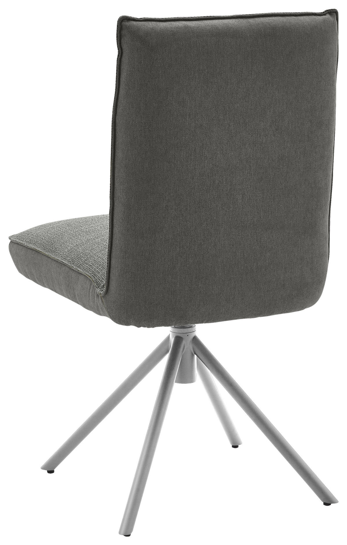 STUHL  in Flachgewebe  - Edelstahlfarben/Grau, Design, Textil/Metall (49/93/59cm) - Dieter Knoll
