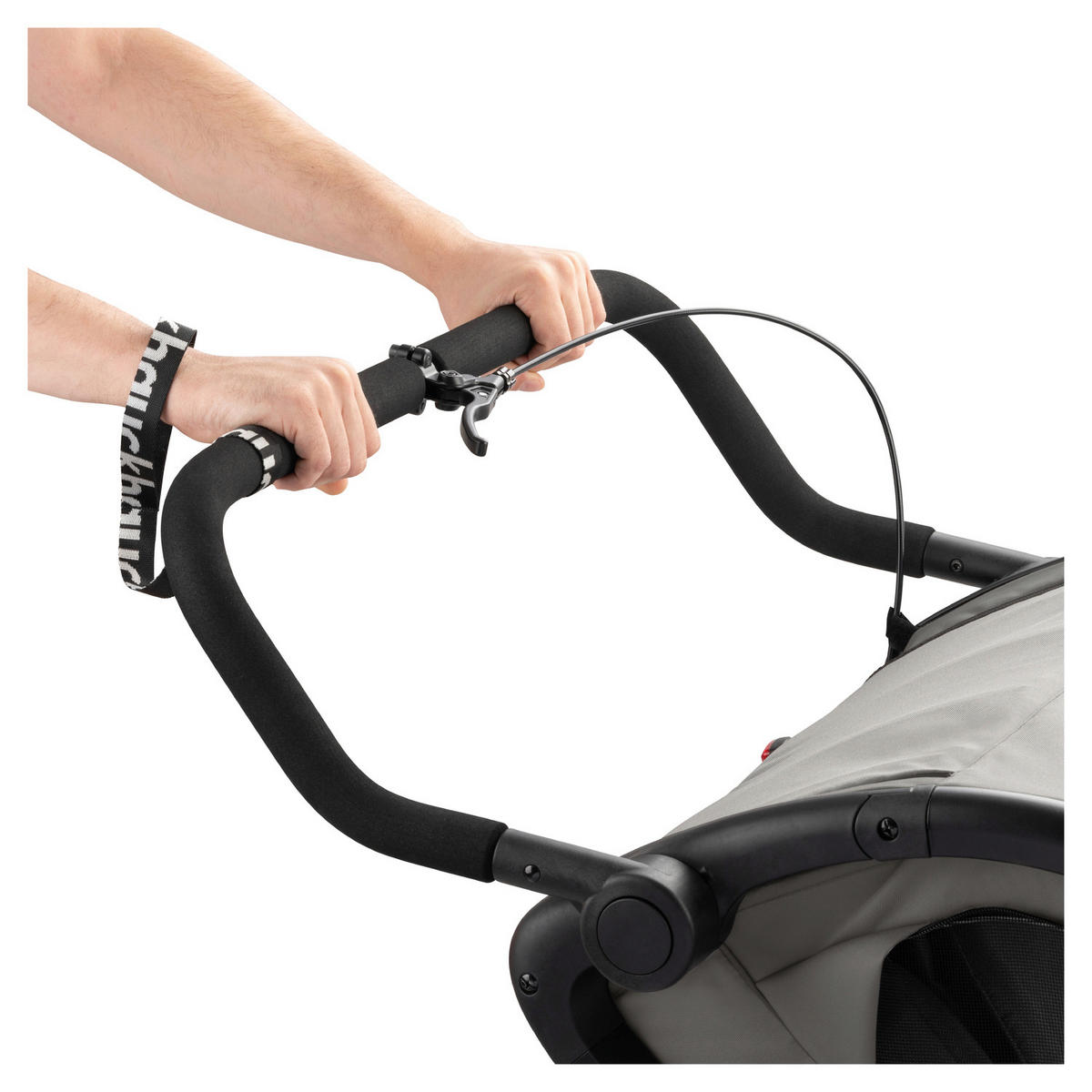 FAHRRADANHÄNGER   Bike N Walk Duo  - Hellgrau, Basics, Kunststoff/Textil (81/107/134cm) - Hauck