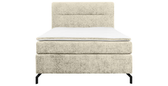 BOXSPRINGBETT 140/200 cm  in Champagner  - Champagner/Schwarz, Design, Textil/Metall (140/200cm) - Esposa