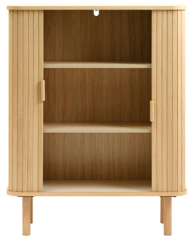 HÖG BYRÅ ekfärgad  90/113/40 cm  - ekfärgad, Design, trämaterial/trä (90/113/40cm) - Niels Andersson