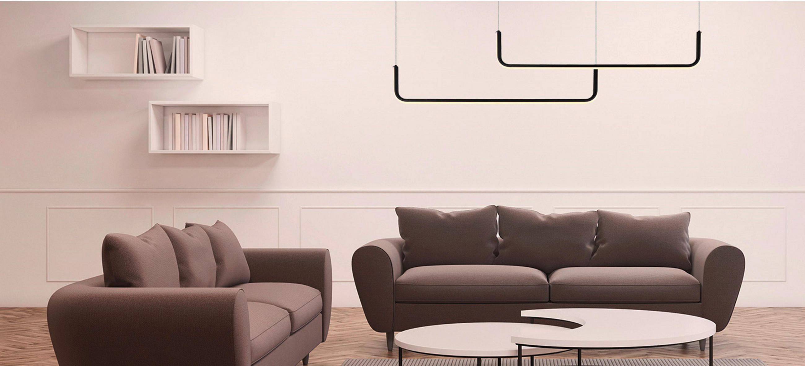 HÄNGELEUCHTE 120/42/180 cm    - Schwarz, Design, Metall (120/42/180cm)