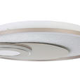 LED-DECKENLEUCHTE 50/5 cm  - Champagner/Silberfarben, Design, Kunststoff/Metall (50/5cm) - Novel
