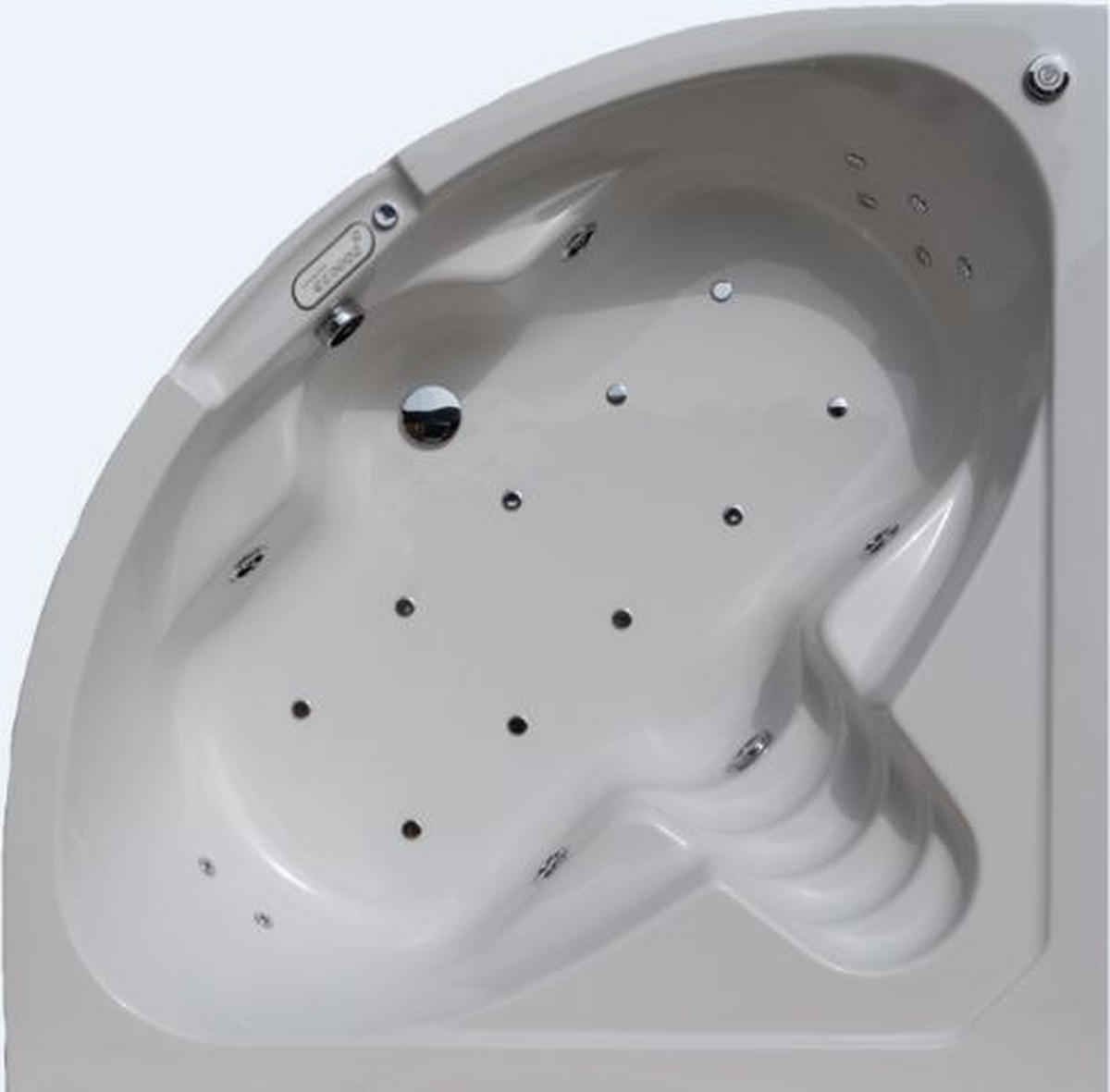 WHIRLPOOL-BADEWANNE   - Weiß, Basics (150/57/150cm)