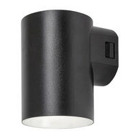 VONKAJŠIE LED SVIETIDLO  - čierna/biela, Basics, plast (11,5/7,5/10cm)