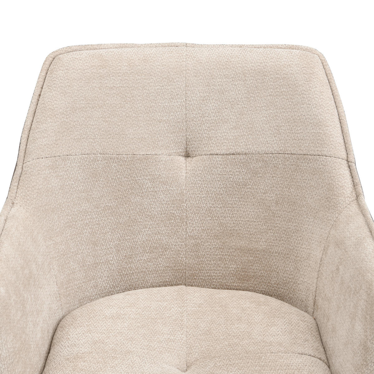 ARMLEHNSTUHL   Webstoff  Braun, Schwarz, Dunkelbraun  - Dunkelbraun/Schwarz, MODERN, Textil/Metall (57/82/61cm) - Livetastic