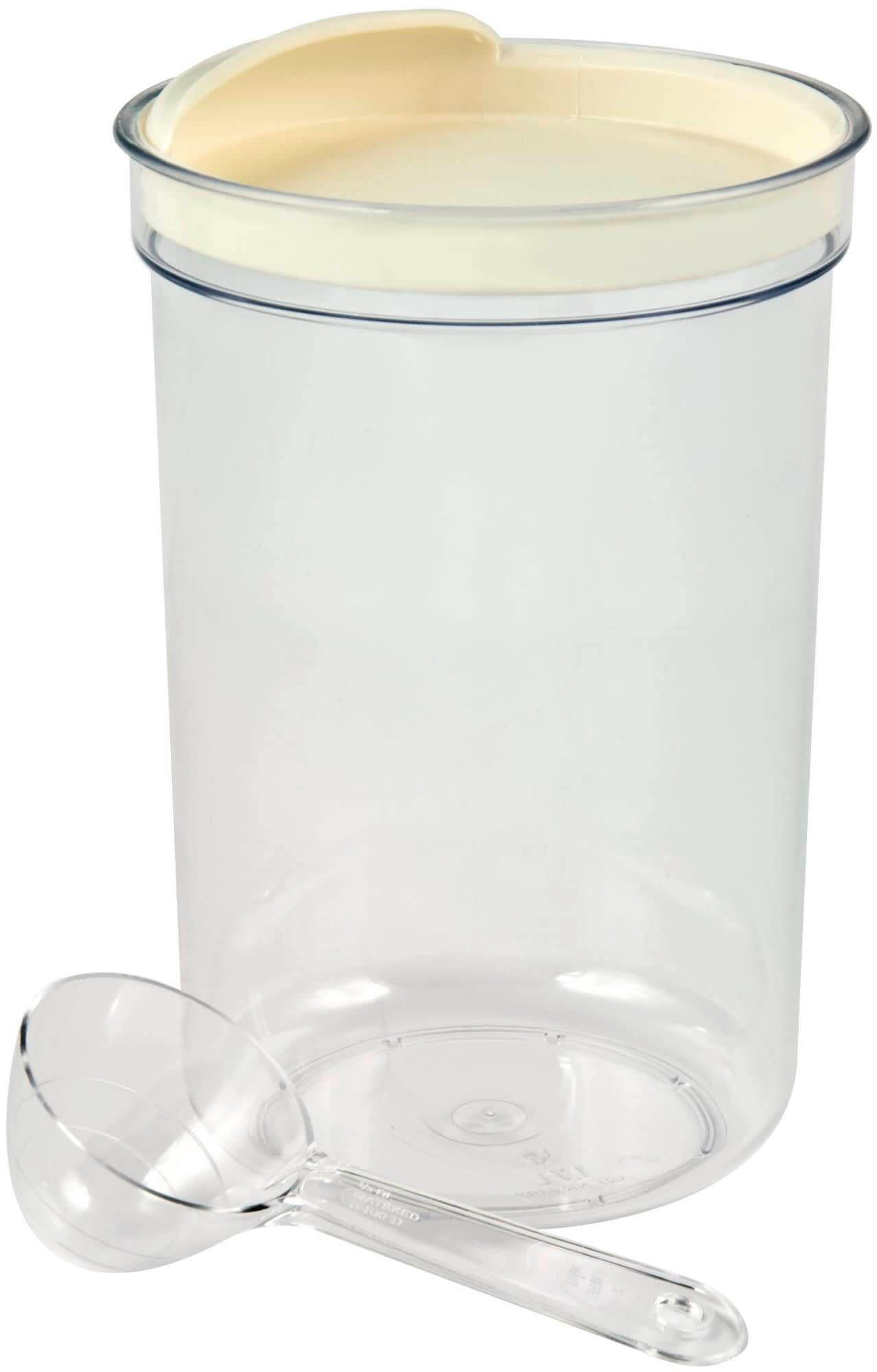 RECIPIENT PENTRU DEPOZITARE   - bej, Basics, plastic (13/13/19cm)