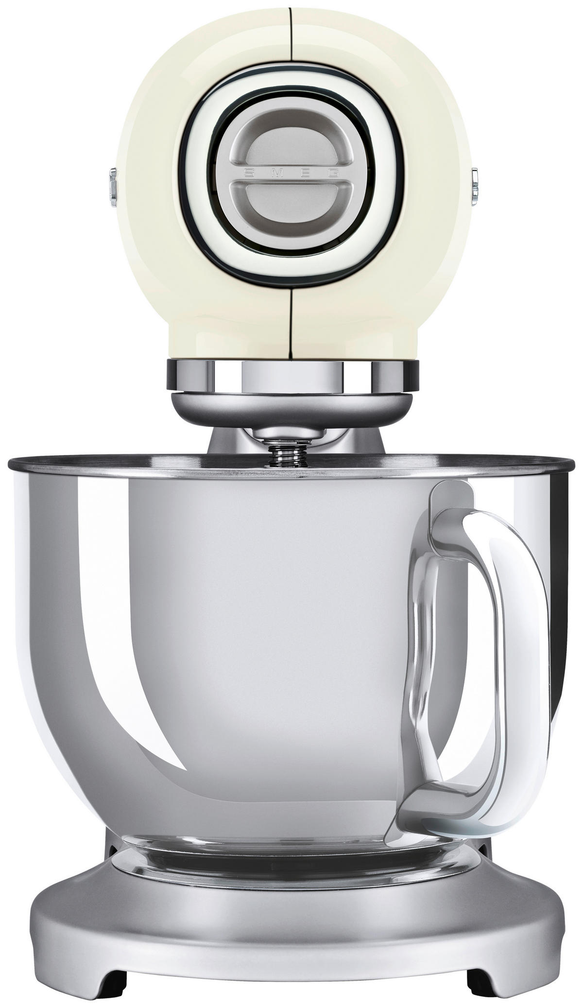 KÜCHENMASCHINE 50'S STYLE SMF02CREU  - Creme/Alufarben, Basics, Metall (40,2/37,8/22,1cm) - SMEG