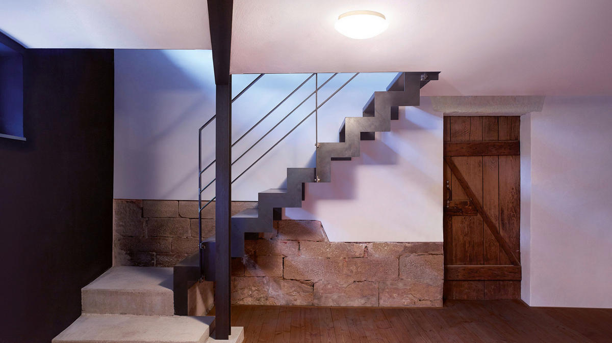 LED-DECKENLEUCHTE 27,5/9,5 cm   - Weiß, Design, Glas (27,5/9,5cm) - Steinel