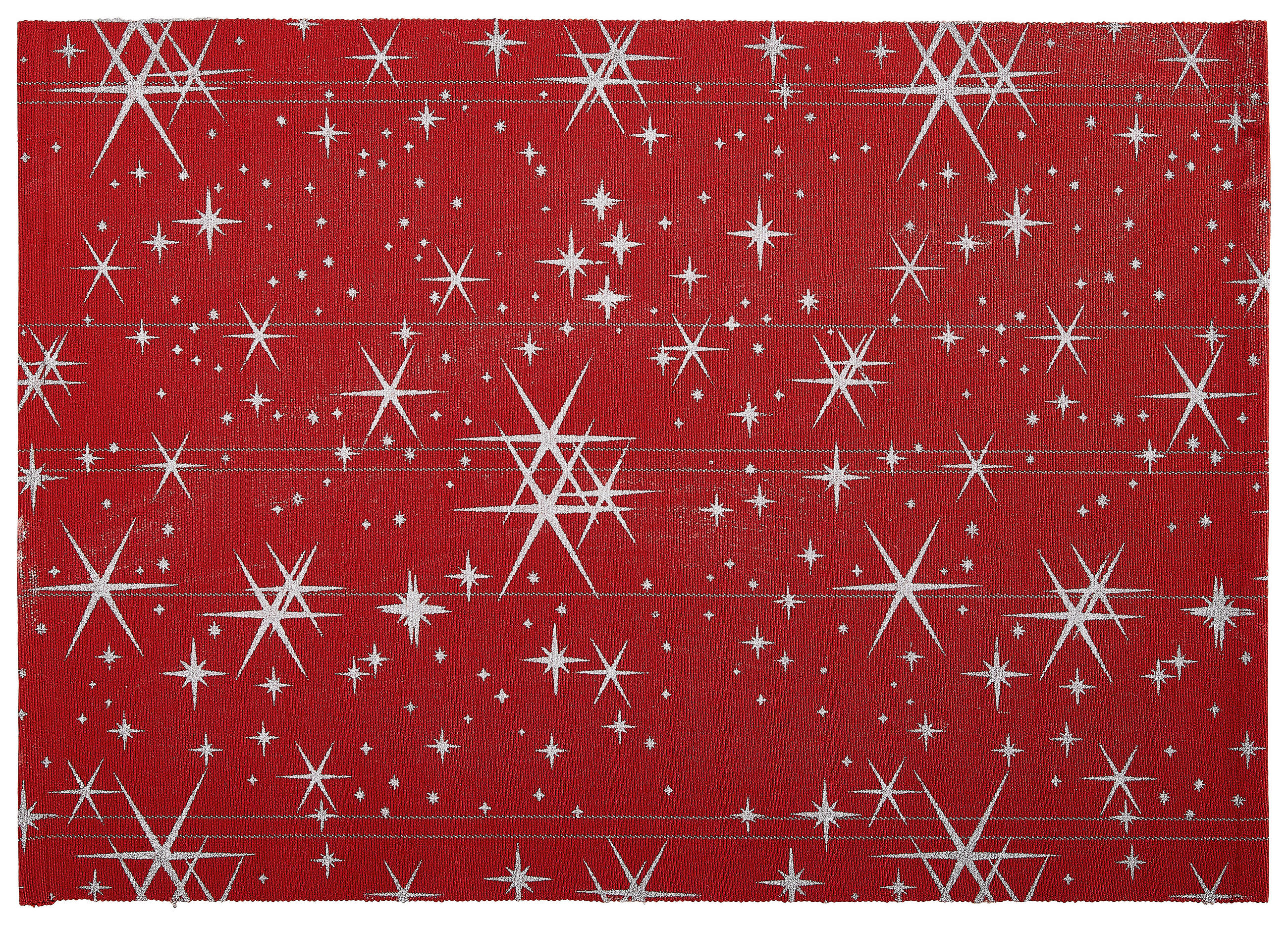 NAMIZNI POGRINJEK  STAR  33/48 cm       rdeča  - rdeča, Basics, tekstil (33/48cm) - X-Mas