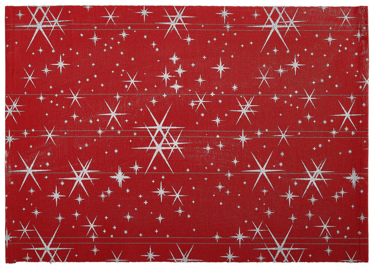 TISCHSET STAR Textil Rot 33/48 cm  - Rot, Basics, Textil (33/48cm) - X-Mas
