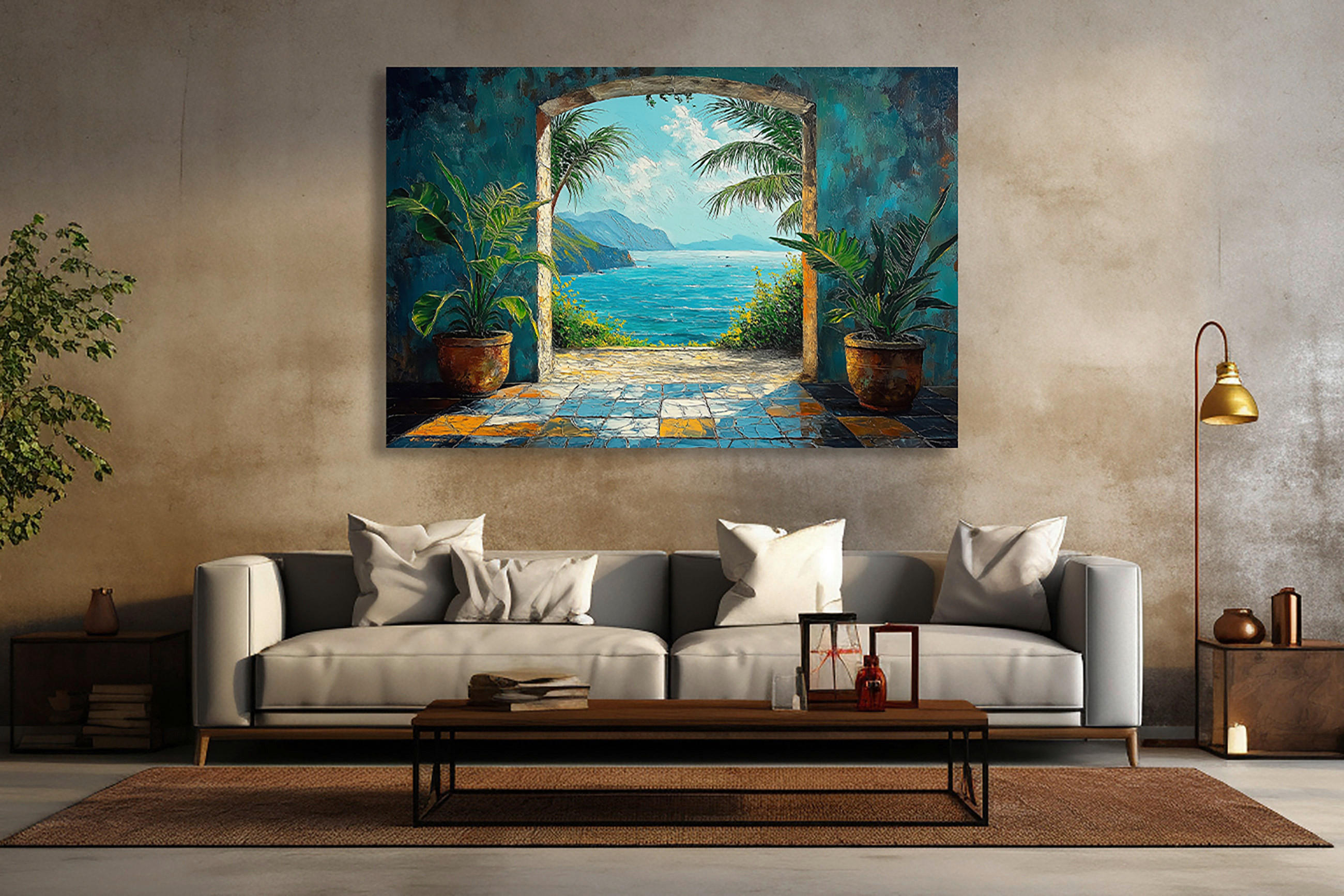 LEINWANDBILD Architektur 80/120 cm  - Multicolor, Basics, Holz/Papier (80/120cm)
