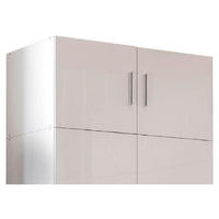 AUFSATZSCHRANK 80/40/40 cm  in  - Chromfarben/Weiß, KONVENTIONELL, Holzwerkstoff/Kunststoff (80/40/40cm) - Xora